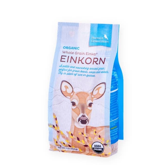 Organic Whole Grain Einkorn Berries - 1 lb for wholesale by Bluebird Grain Farms