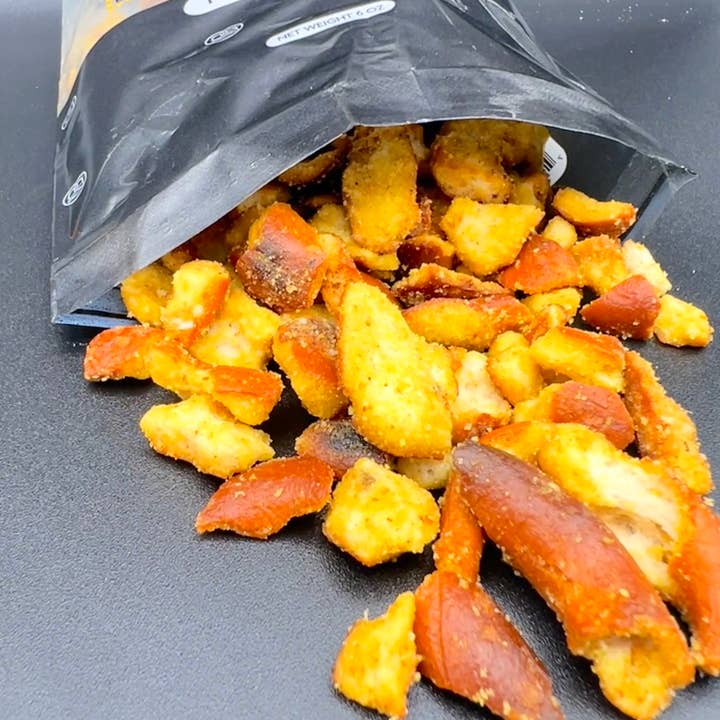 Martins Handmade Pretzels - Wholesale Pretzels - Honey Mustard & Onion Pretzel Pieces - 6oz Bags