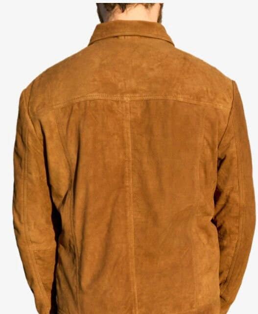 Haris enterprises – wholesale Bomberjacka - Herr – Bomberjacka i äkta mockaläder för män med krage2