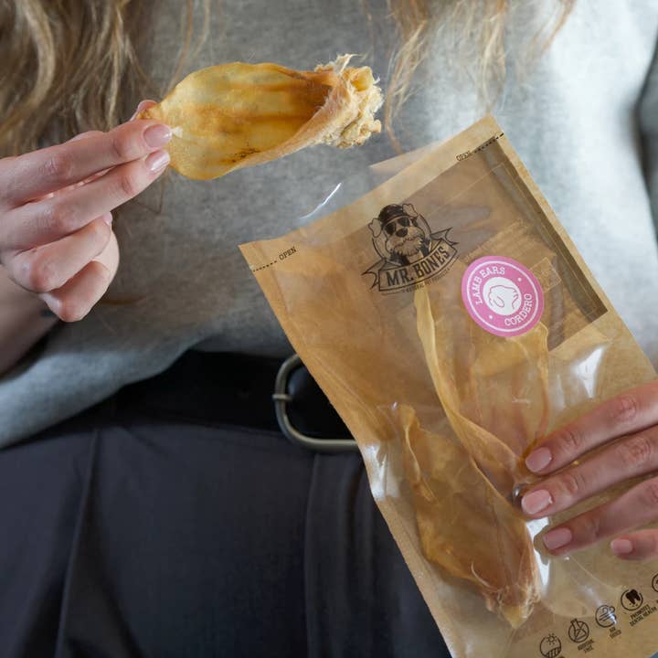 Mr.Bones - Natural Pet Products - Vendita all'ingrosso Snack - Cani - Snack naturale per cani - Orecchio di Agnello1