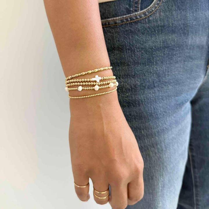 Cross armband Stack för wholesale av Hayden B. Jewelry