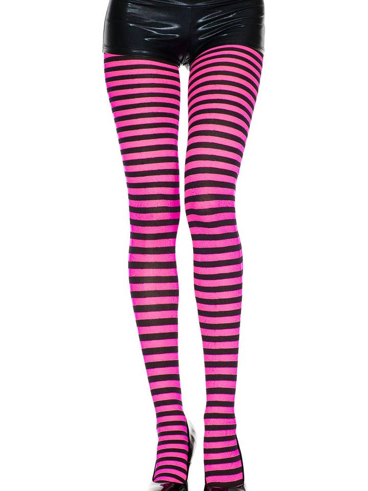 Medias a rayas Music Legs ML7471 para venta al por mayor de Lingerie Mart