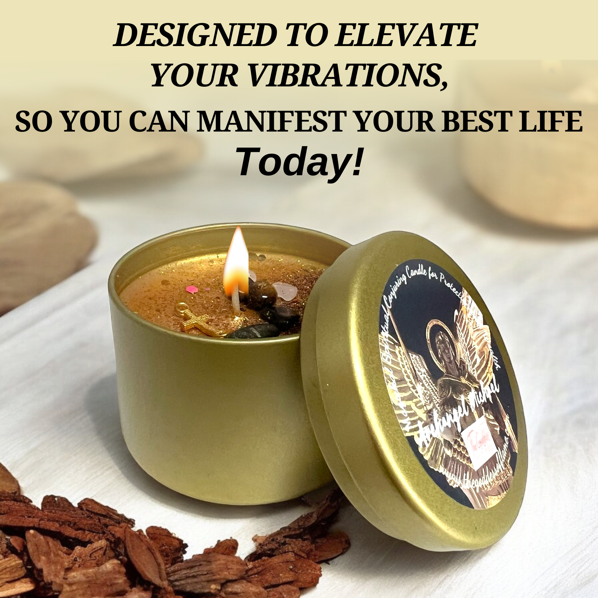 The Goddess of Flame - Wholesale Travel Candles - Archangel Michael Magic Candle6