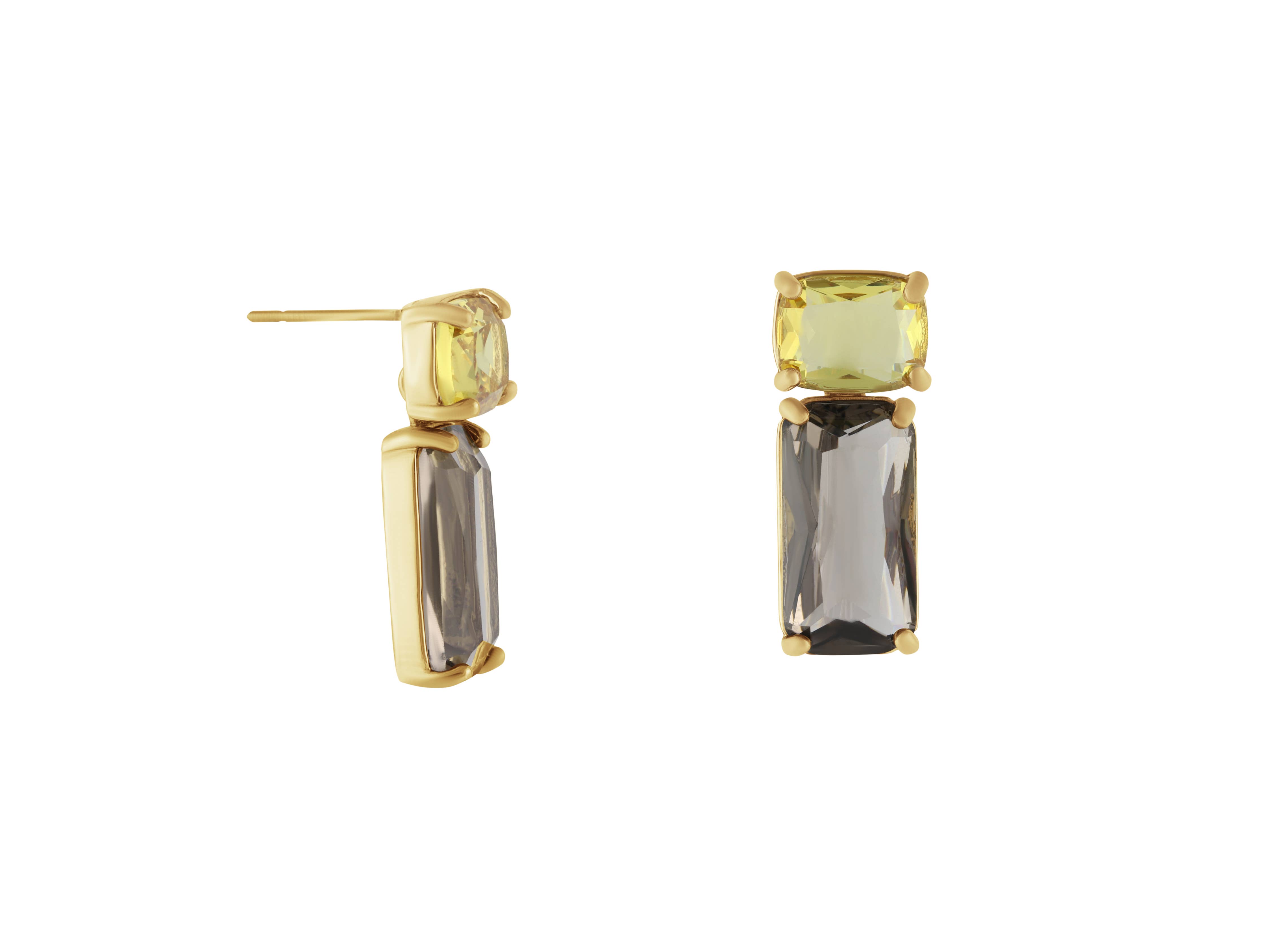 Big Metal London - Wholesale Stud/Post Earrings - Kim Allure Stone Cut Luxe Earrings2