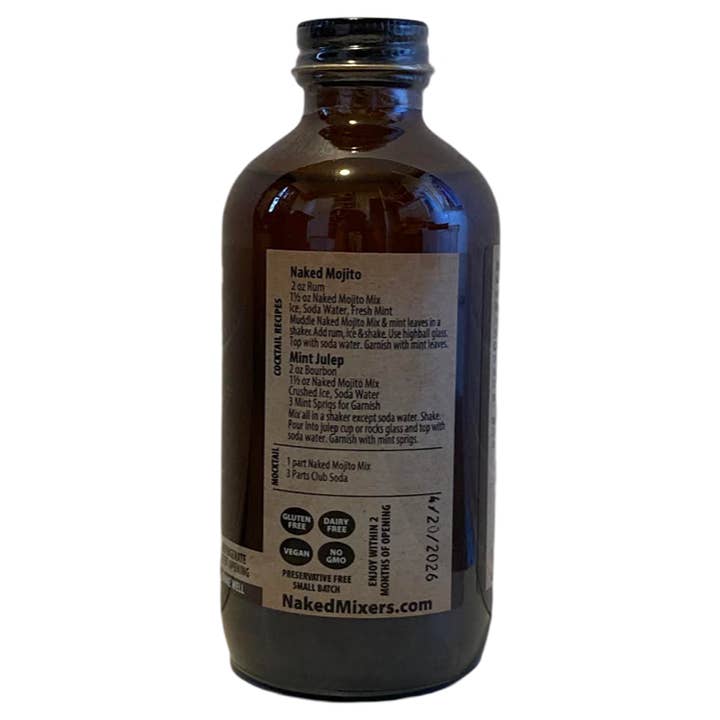 Naked Mixers - Wholesale Cocktail mix/syrup - Naked Mojito- 8 oz2