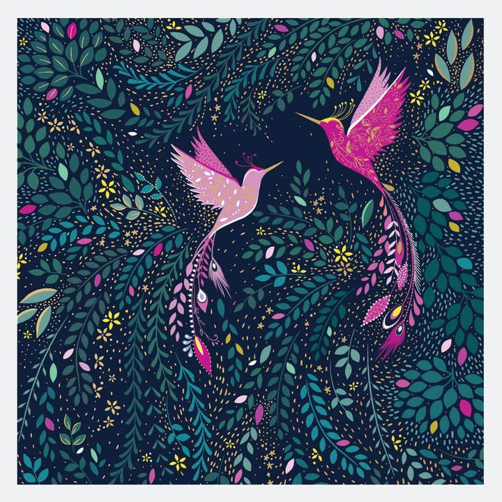 Hummingbird Paradise Card - Case of 6 for wholesale by Sara Miller London
