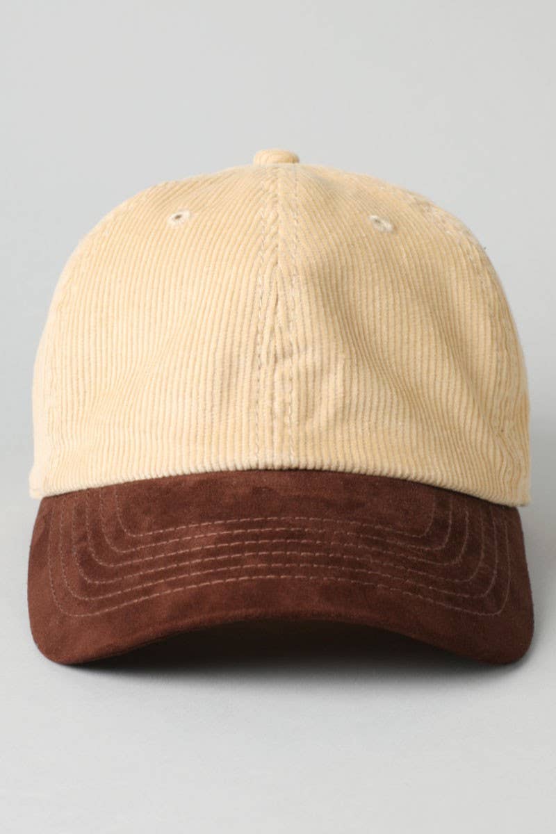 Fashion City – Engroshandel Baseballkasket - Unisex – Tofarvet kasket i fløjl med skygge i syntetisk ruskind16