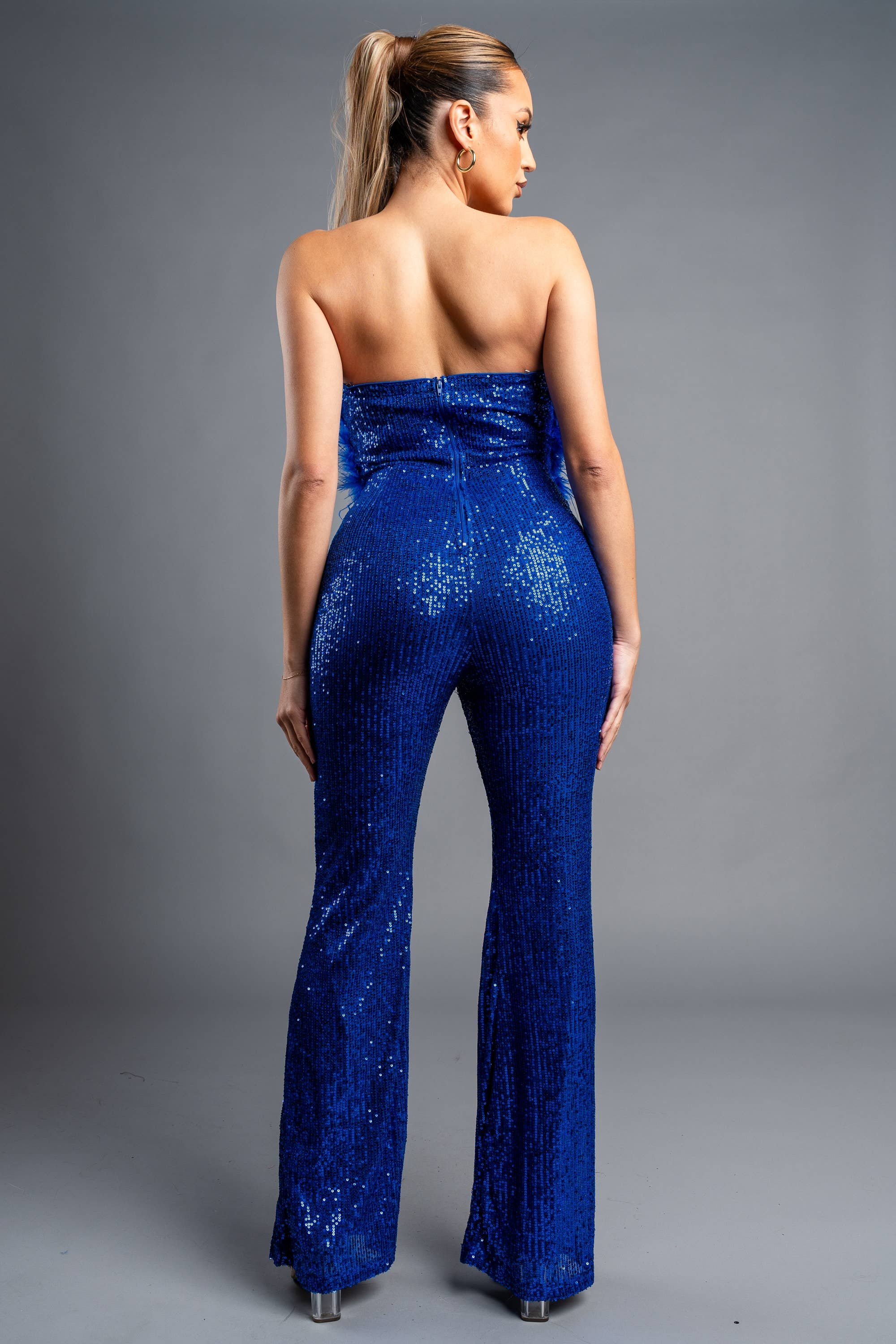 PRIVY - Wholesale Jumpsuit - Women's - PJ10904B_SEXY GLAM FAUX FUR OFF SHOULDER SEQUINS JUMPSUIT7