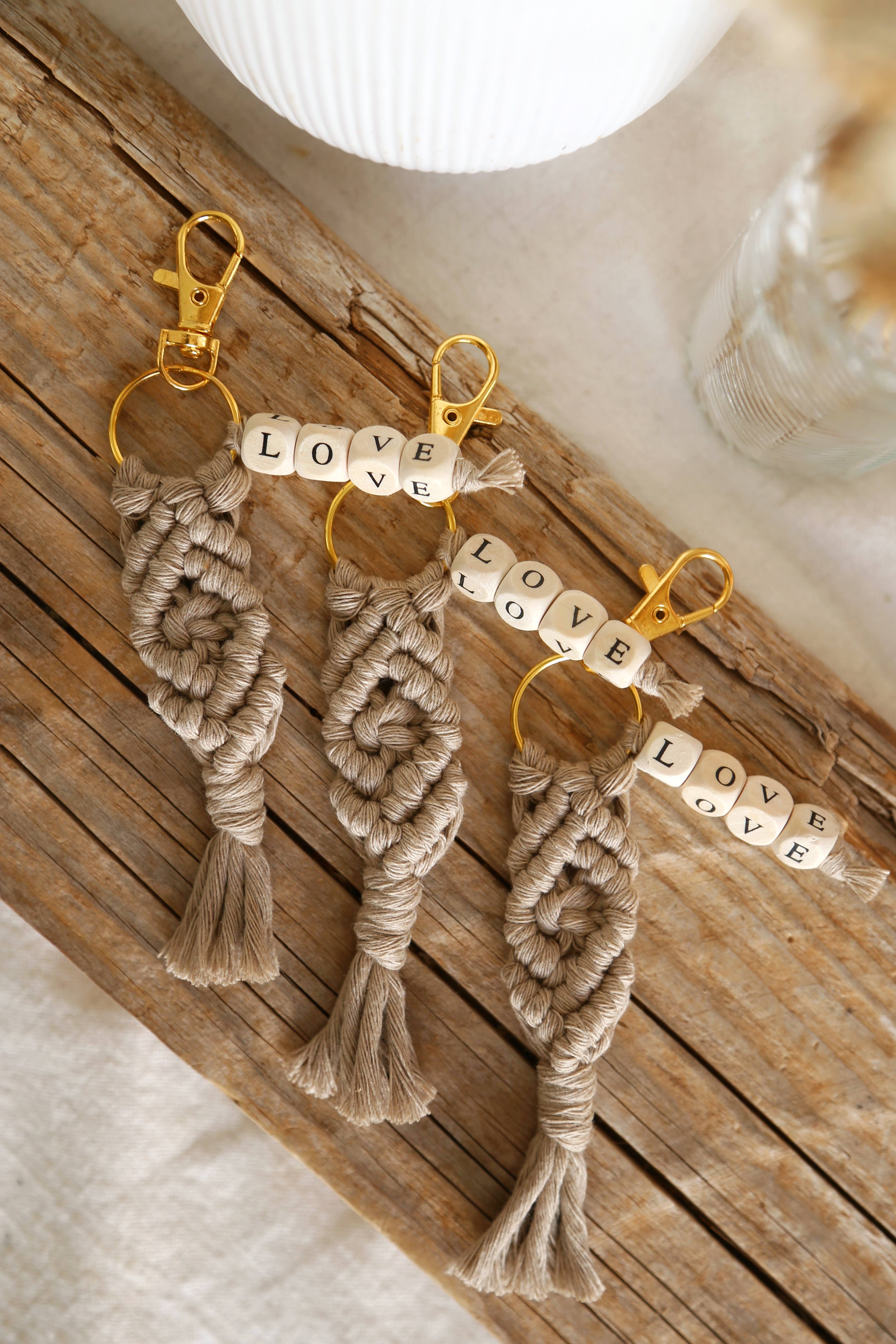 The Frenchie Knot - Wholesale Keychain - Women's - Macrame love keychains5