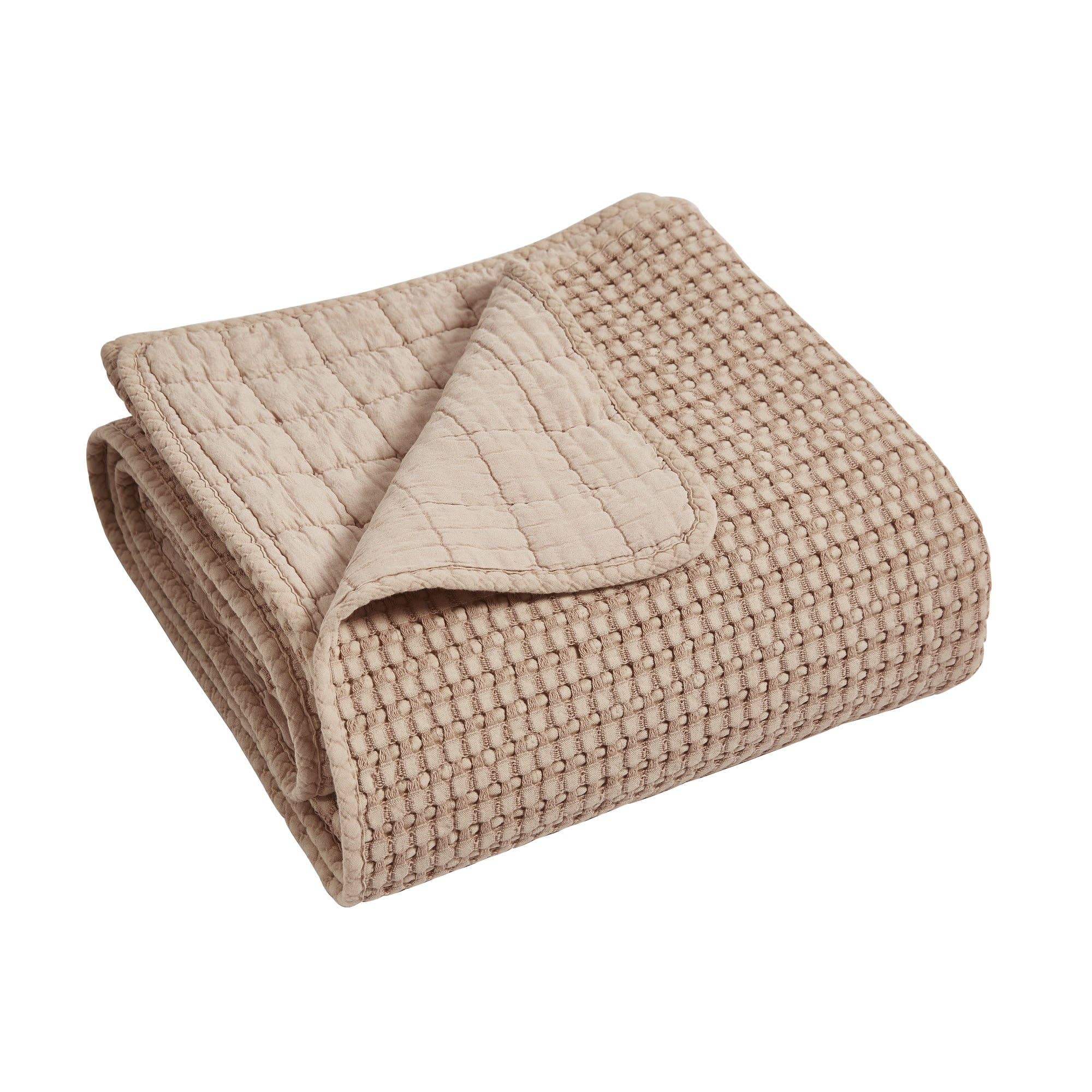 Levtex Home - Wholesale Throw Blanket - Mills Waffle Quilted Throw63