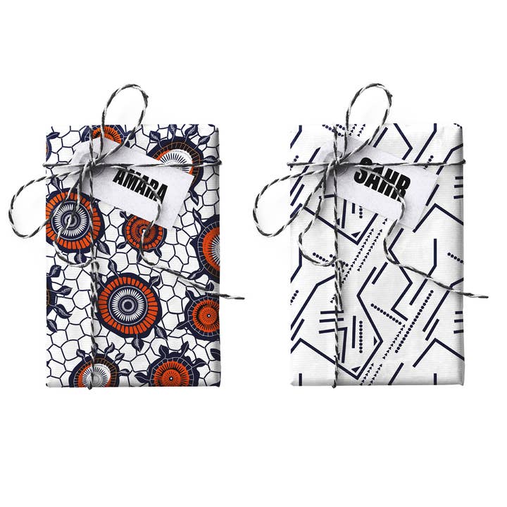 Amara + Sahr Double-Sided Stone Gift Wrapping Paper for wholesale by FOLKUS