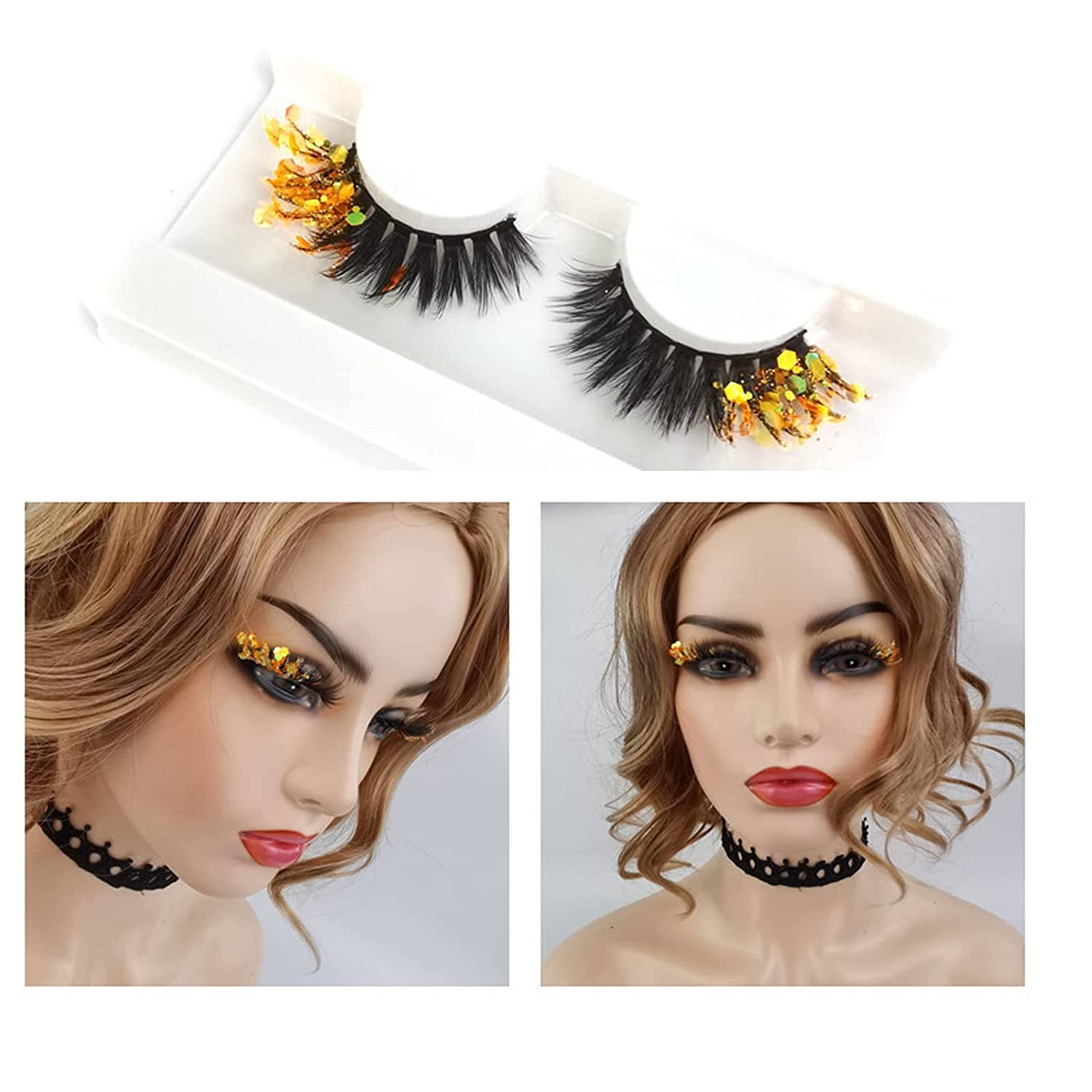 SugarQuoteMeNot LLC - Wholesale False/Fake Eyelashes - Glam Glow-in-the-Dark & Luminous Glitter Glam Eyelashes34