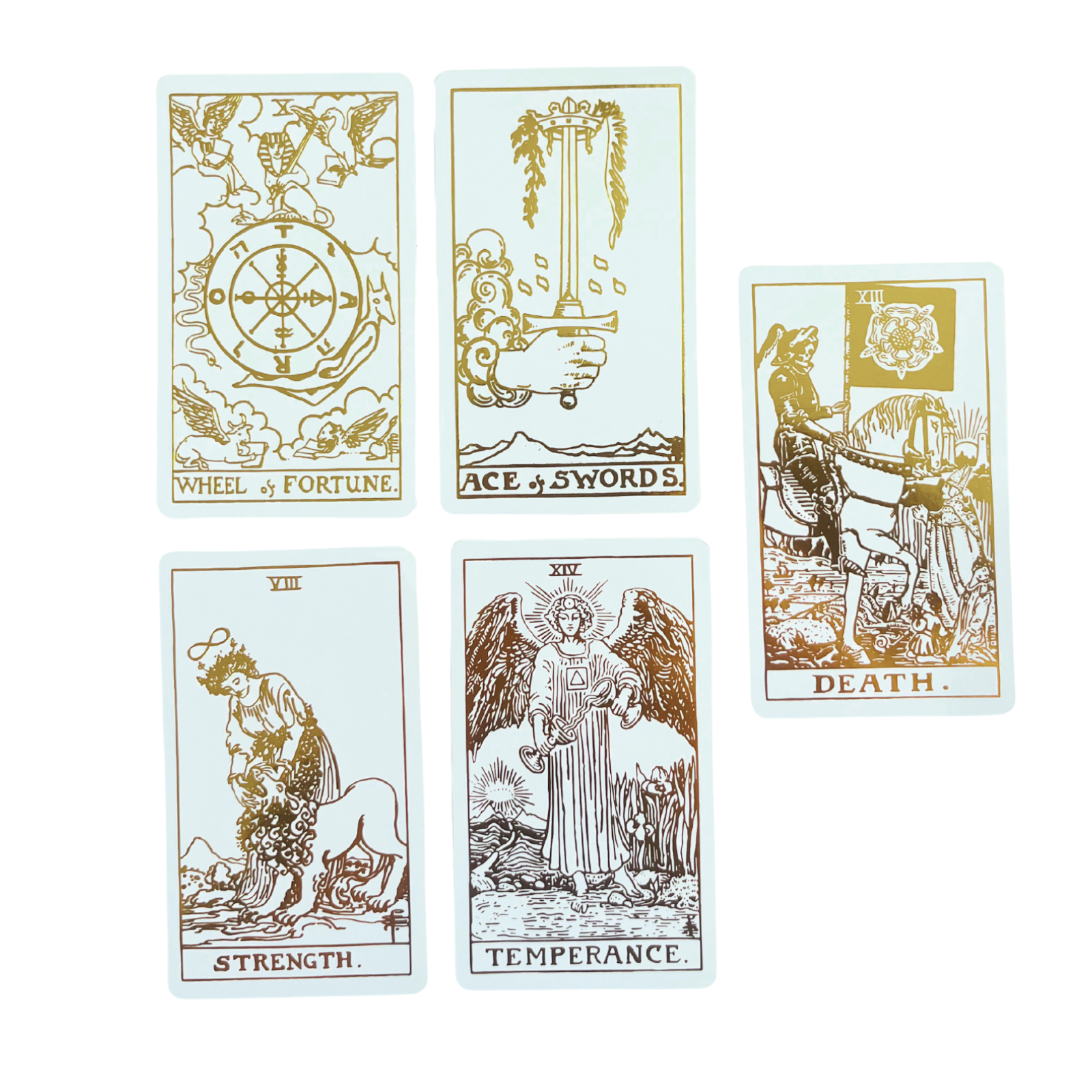 Vieux Monde - Wholesale Tarot Cards - White Gold Tarot & Guide | Classic Tarot Design & Gold Foil2