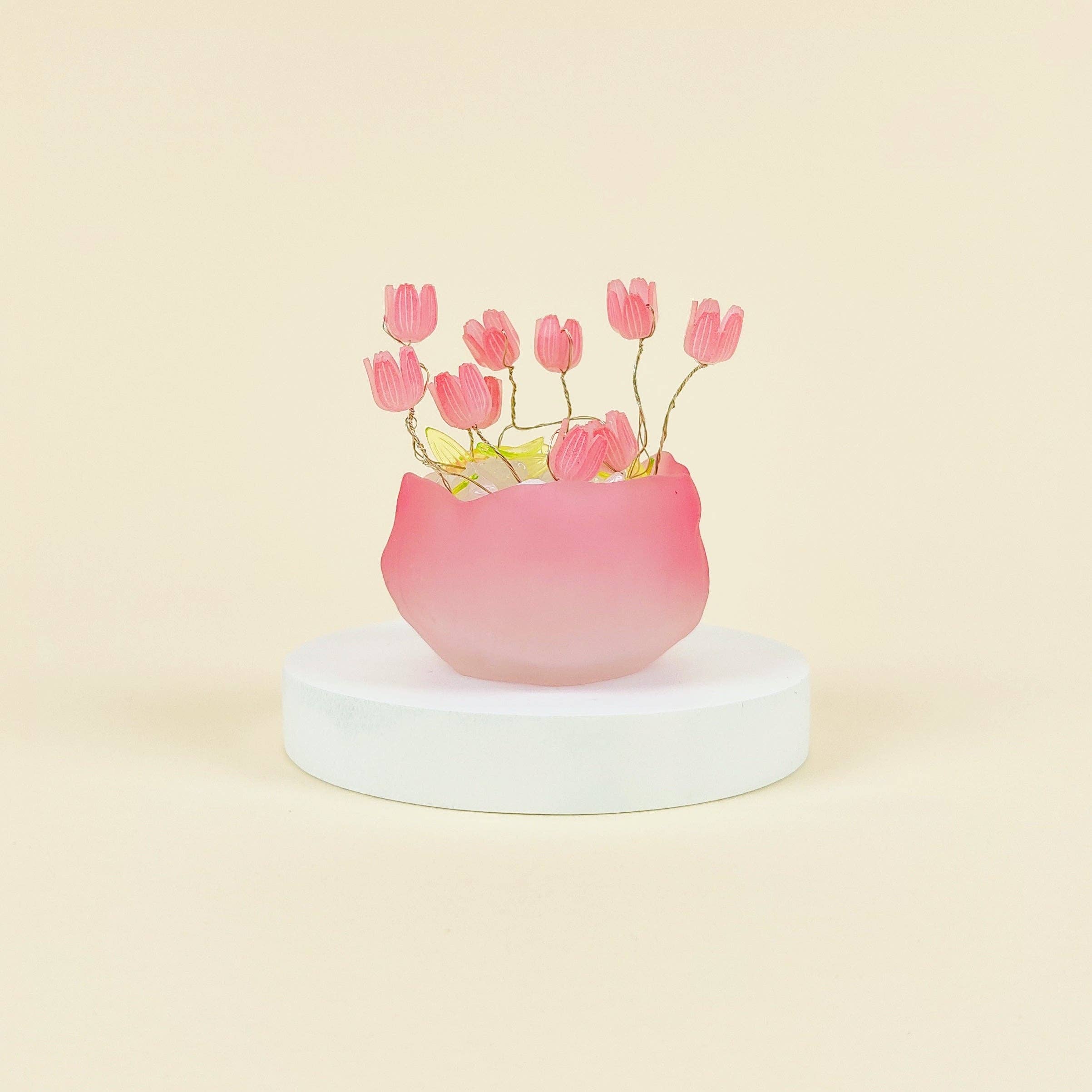 Kitsville - Wholesale Doe-het-zelf-knutselset - Tulpen LED-nachtlampje, uniek handgemaakt cadeau voor haar2