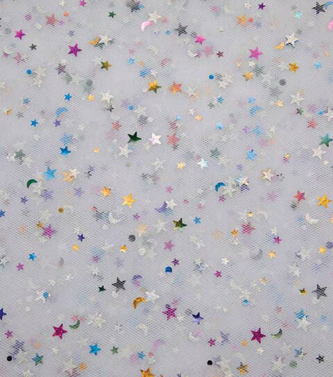 FashionMeme LLC - Vente Voile – femme - Mini voile de bachelorette multicolore confettis papillons étoiles0