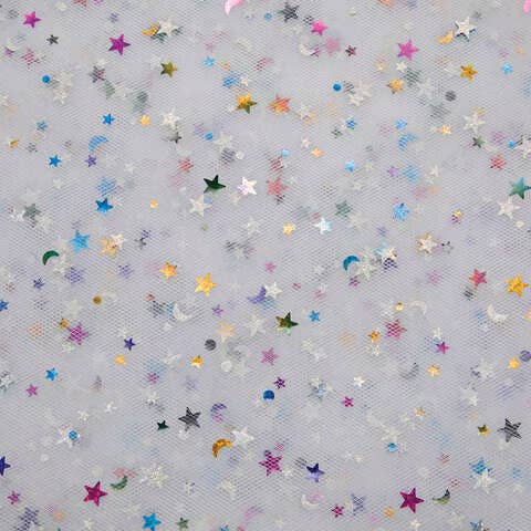 FashionMeme LLC - Wholesale Veil - Women's - Mini Bachelorette Veil Multi Color Confetti Butterfly Stars