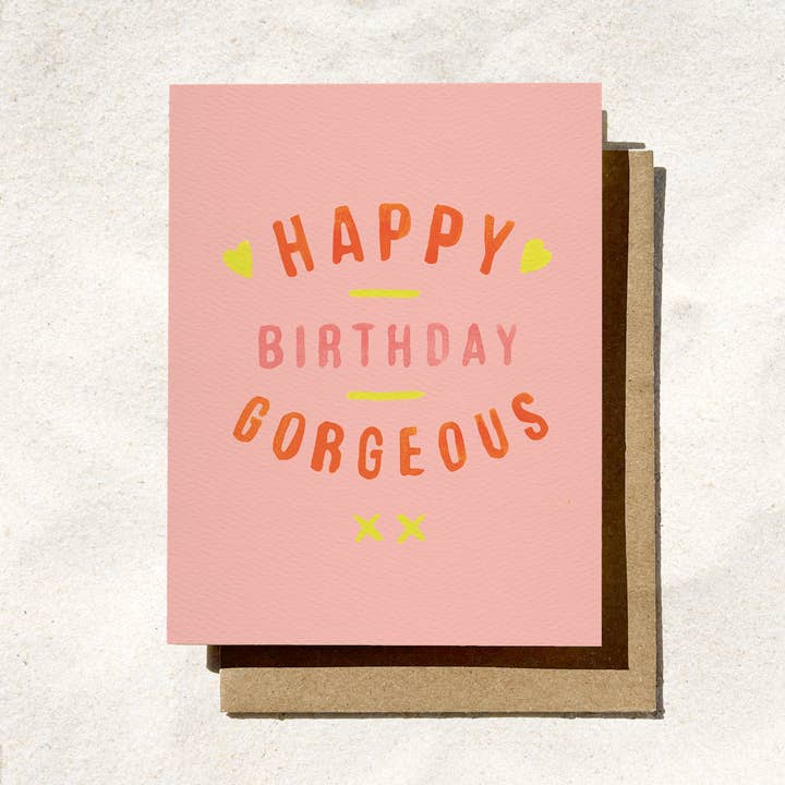 Happy Birthday Gorgeous | Pink Birthday Card | Card for Her and other Purchase Wholesale mp805. Free Returns & Net 60 Terms on Faire trending on Faire.