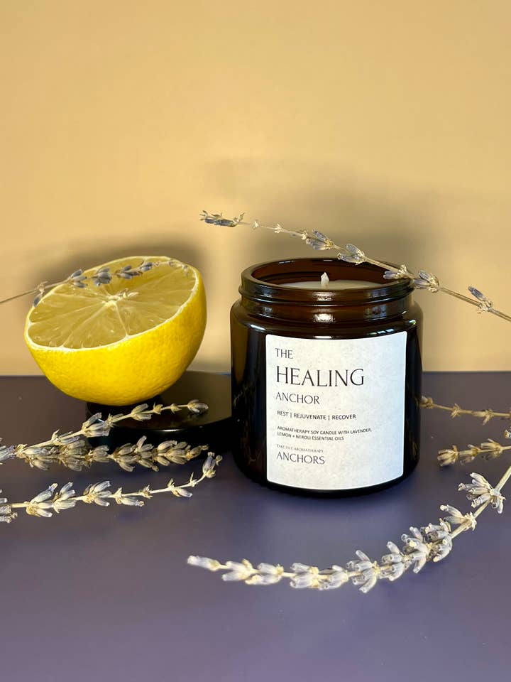 Healing Aromatherapy Jar Candle for wholesale by Take Five Aromatherapy Anchors