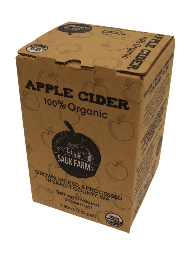Bag in Box Apple Cider, ORG for wholesale by Sauk Farm LLC