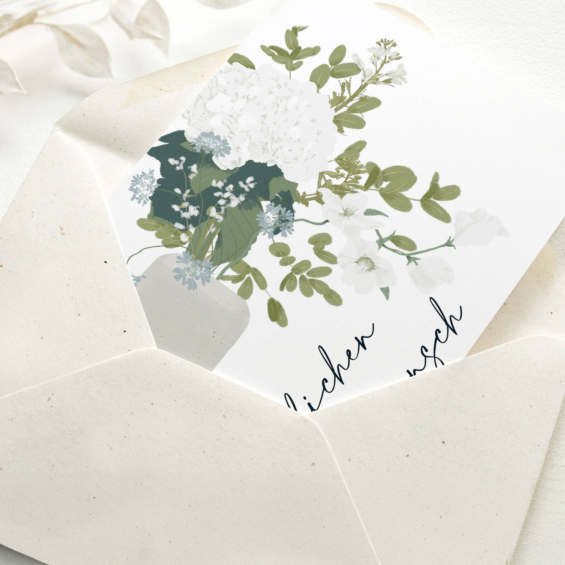 Wildblumen Atelier - Wholesale Congratulations Card - Greeting card congratulations vase with flowers, FSC4