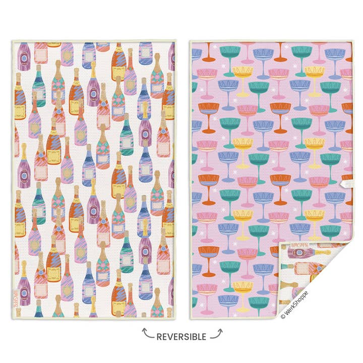 Toalha de Cozinha de Microfibra Champs & Coupes por atacado de WerkShoppe