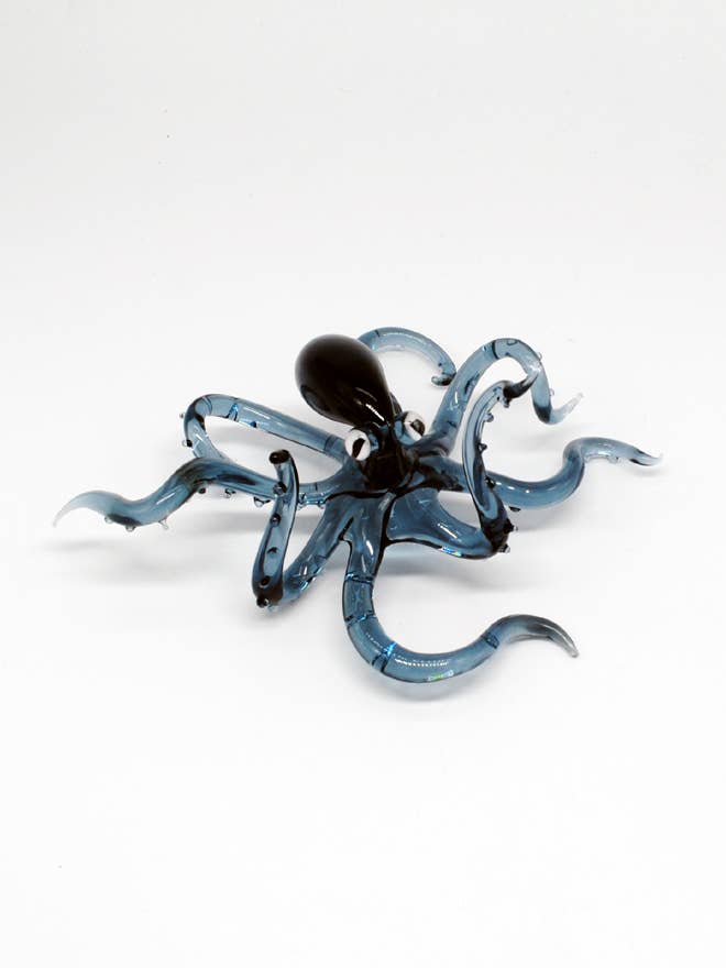 Poulpe - Gris pour la vente par WGK Glass Art Inc