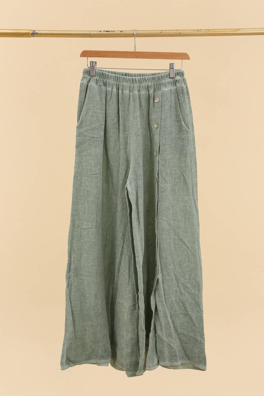 LÉA & LUC - Wholesale Pants - Women's - Trousers in 50% cotton 50% linen REF. 800715