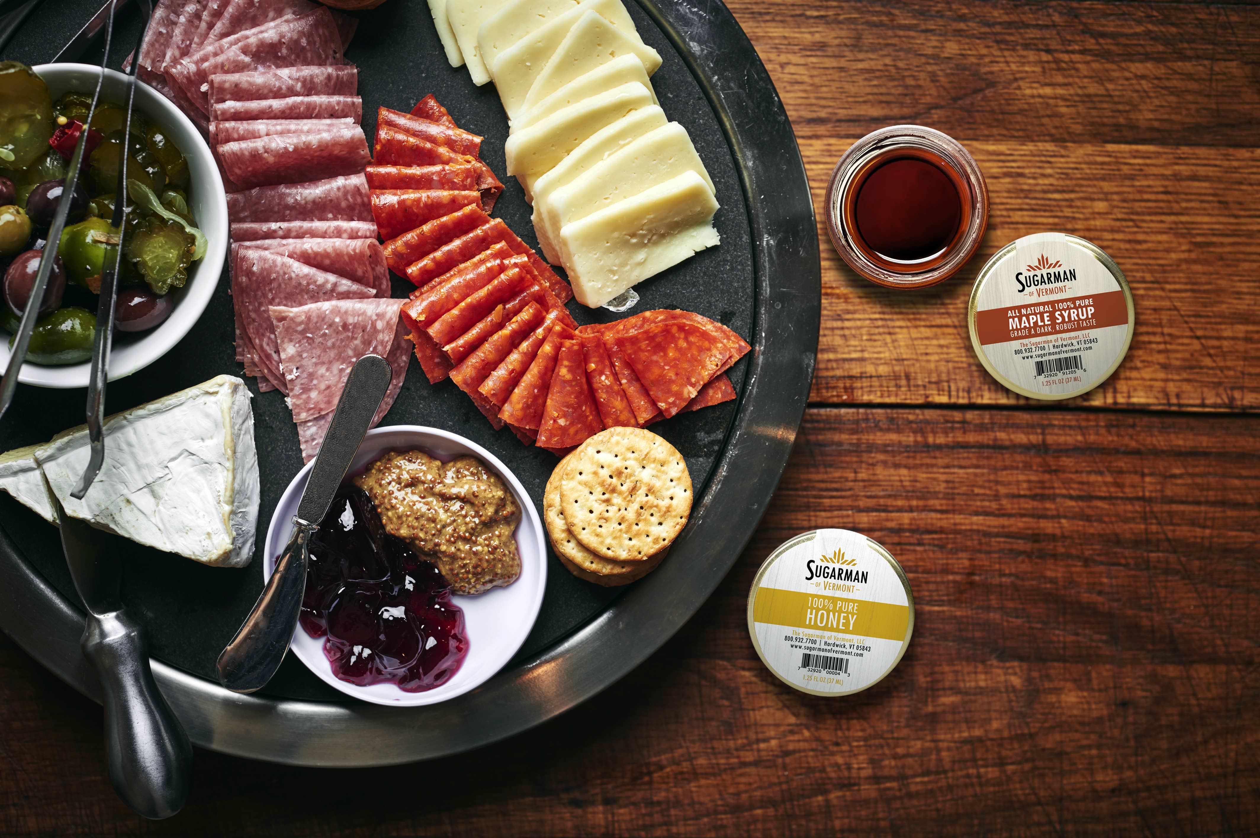 Sugarman of Vermont - Wholesale Maple Syrup - Pure Maple Syrup Counter Display 12-Pack/1.25 fl oz (6/case)2