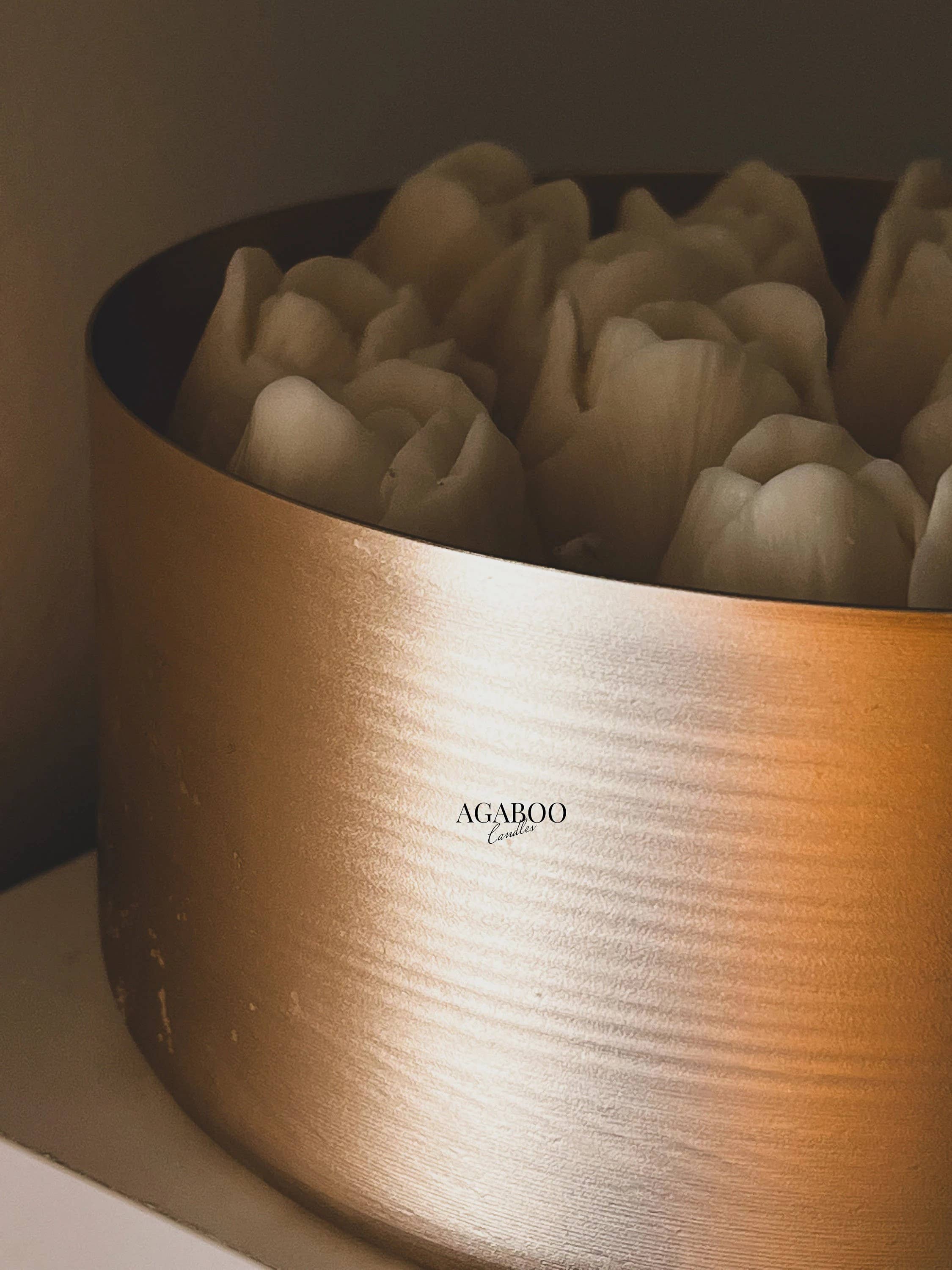 Agaboo Candle - Wholesale Novelty Candle - Huge 40oz Floral Vase Candle with tulips 40 oz - Container11