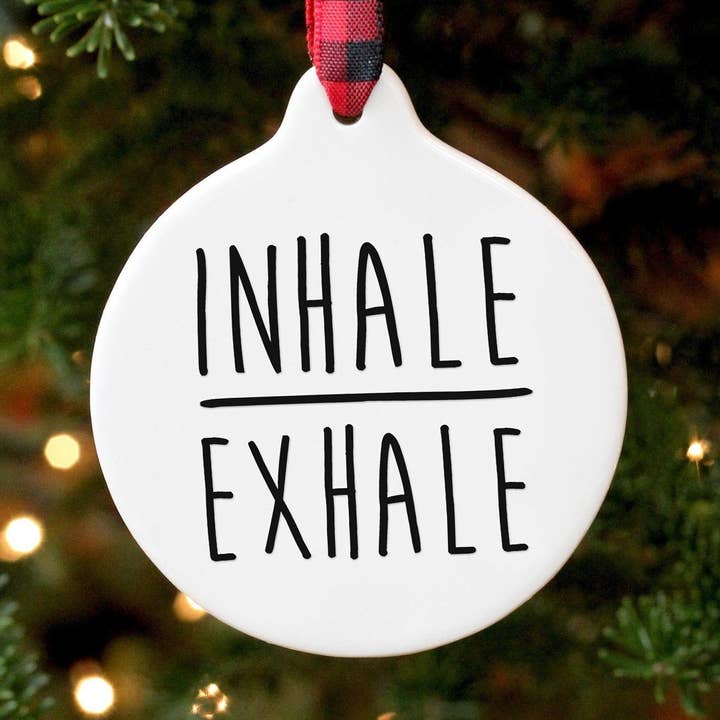 Inhale/Exhale Ornament for wholesale by Melody Press Co.