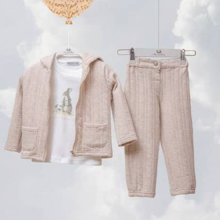 Monna Rosa Milano LLC - Vendita all'ingrosso Completino - Neonati - Set per bambini da 3 pezzi con design a forma di coniglio