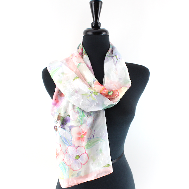 Pretty Persuasions - Wholesale Scarf - Women's - S25008 Royal Gardens Lightweight Scarf3