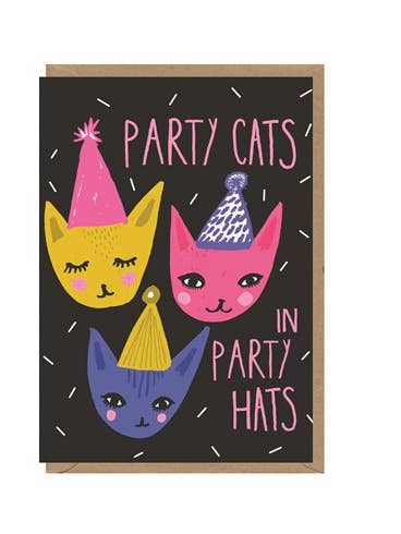 AMY5 Party Cats - Gratulationskort för wholesale av Earlybird Designs