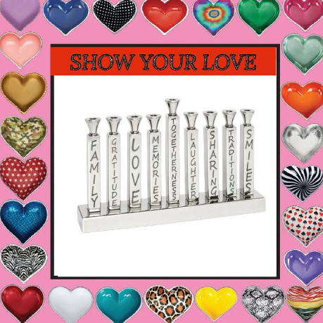 Inspired Generations - Wholesale Menorah - Mimi Menorah - Silver - Hanukkah Candelabra3