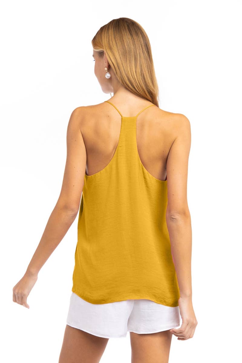 Naked Zebra – Top interior – Mulher por atacado – Camisola de Cetim com Costas de Nadador - TF16