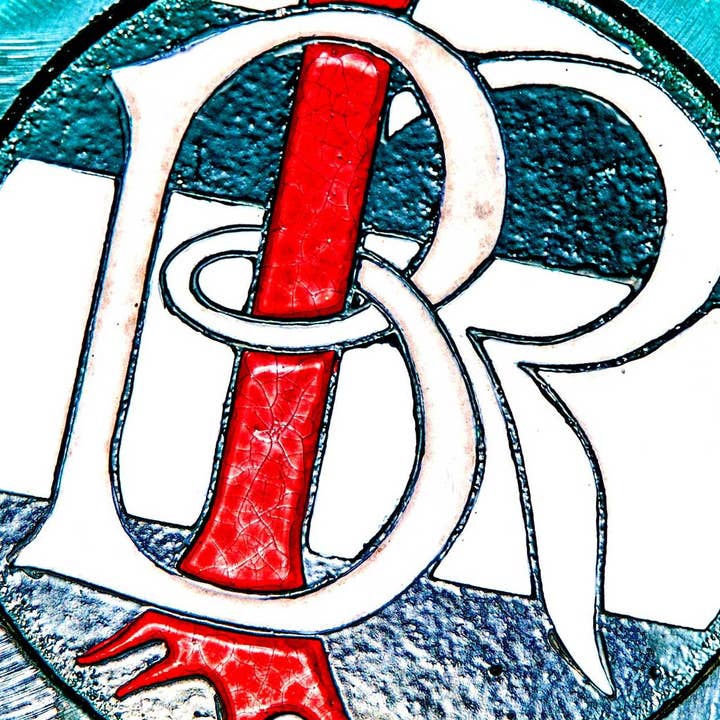 Dessous de verre rouge pour la vente par South Austin Gallery