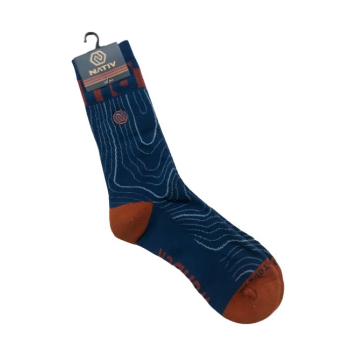 Nativ Topo Trail Socks for wholesale by nativ