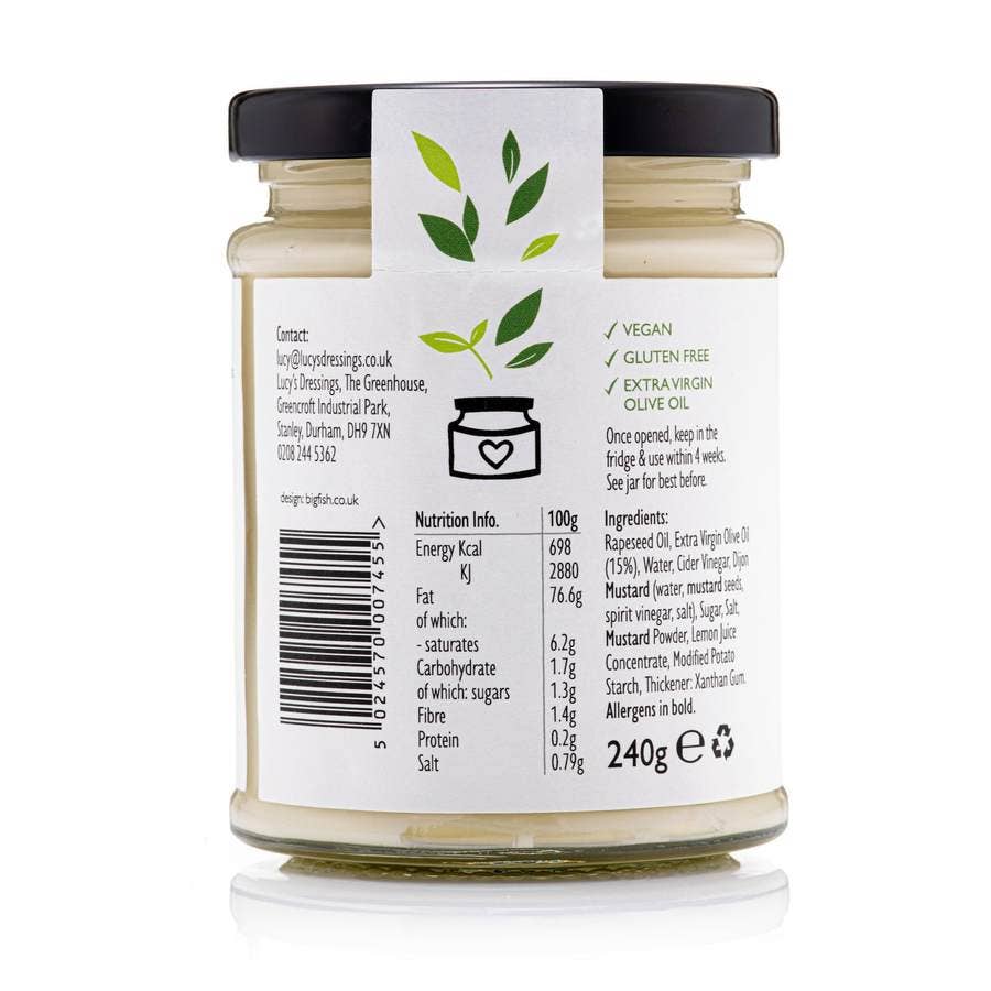 Lucy's Dressings - Wholesale Mayo - Vegan Mayonnaise1