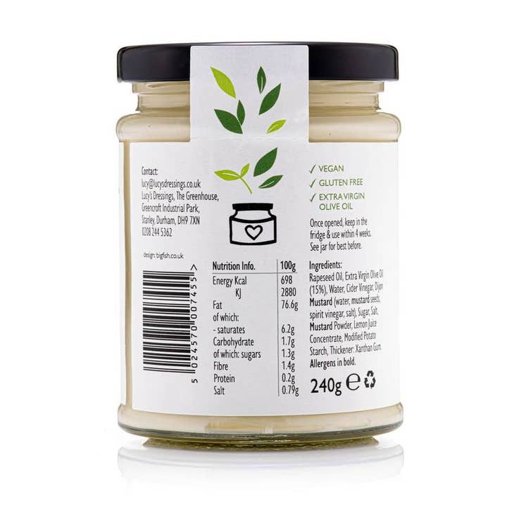 Lucy's Dressings - Wholesale Mayo - Vegan Mayonnaise1