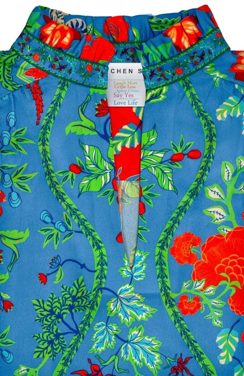 Gretchen Scott LLC - Wholesale Tunic - Women's - Ruffleneck Tunic - Jungle Symphony12