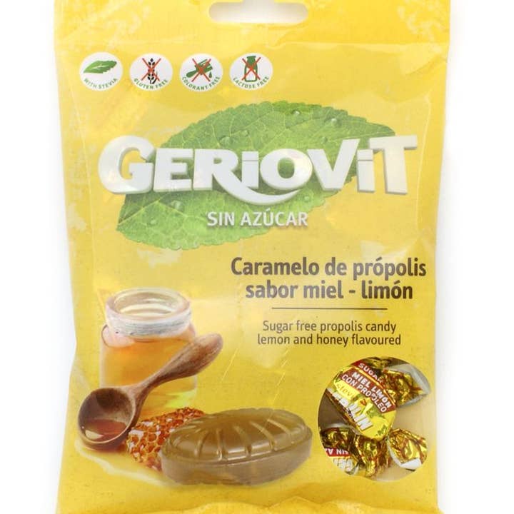 Geriovit - Caramelle al Propoli con Miele e Limone - 75 g per la vendita all'ingrosso da parte di Candycat