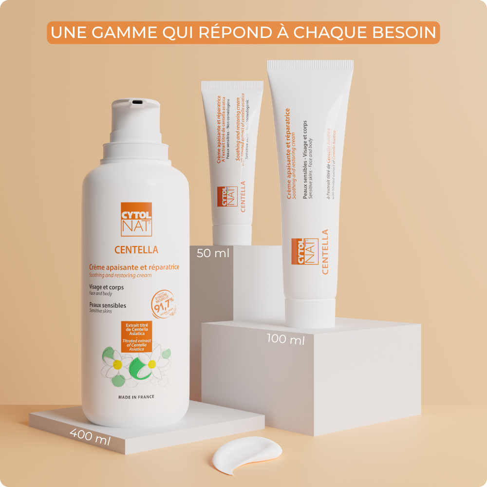 Laboratoires Cytolnat - Wholesale Healing Salve/Balm/Cream - CYTOLNAT - Centella Soothing and Repairing Cream - 100ml3
