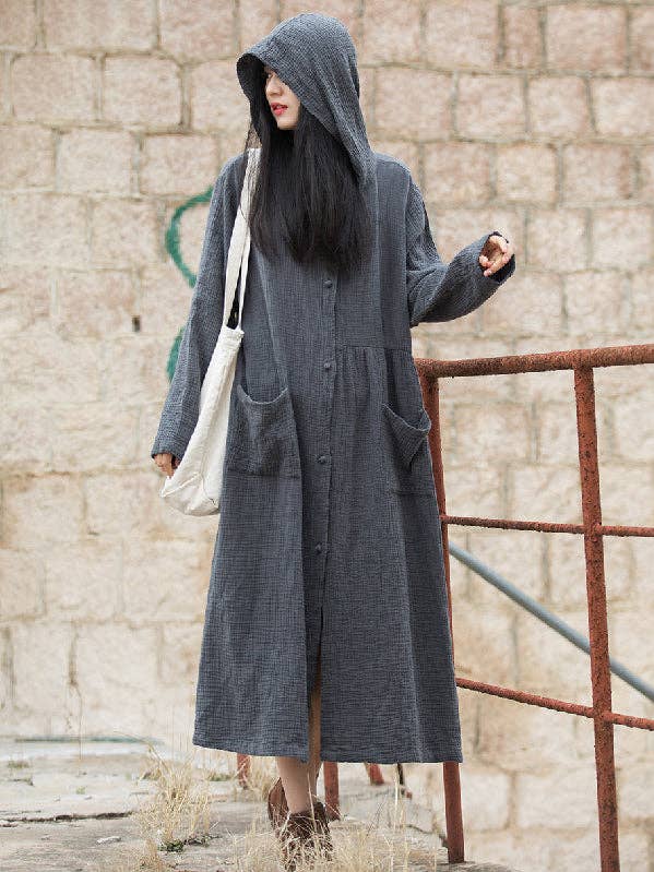 Casacos e casacos com capuz e casacos soltos de cor sólida de mangas compridas por atacado de VividLux