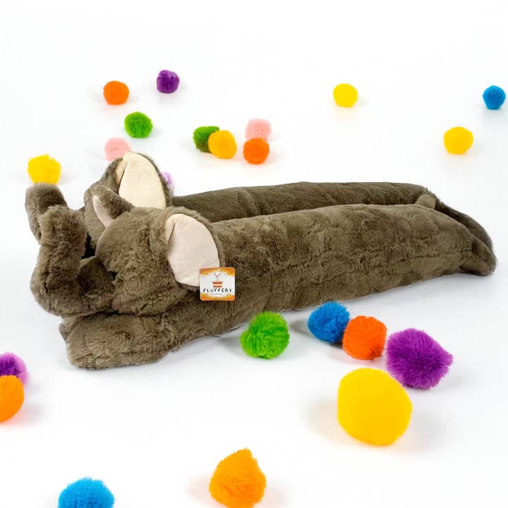 Oreiller en peluche éléphant (37" & 45") cadeau moelleux pour la vente par FLUFFERY