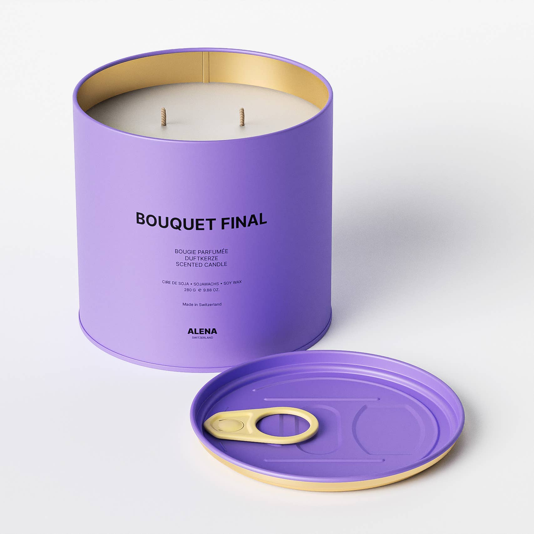 ALENA SWITZERLAND - Vente Bougie en bocal - Bougie Parfumée Bouquet Final – 280 g1