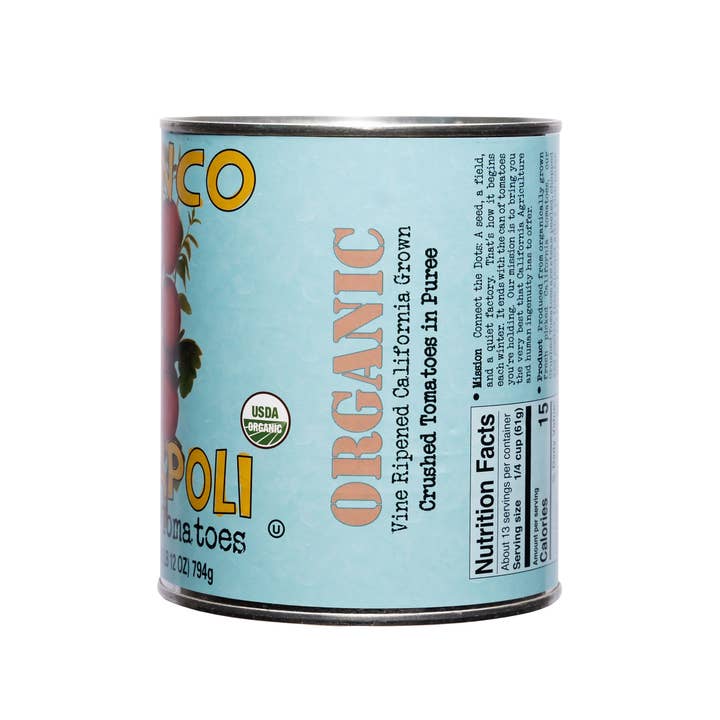 Bianco Dinapoli - Wholesale Canned Vegetables - Bianco DiNapoli 28oz Organic Crush & Puree (6 ct)