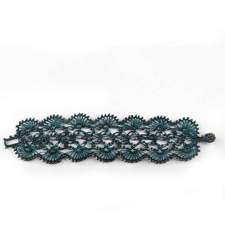 Silk Wool and Bijoux - Wholesale Woven/Braided Bracelet - "Ihlara" silk Hand-crocheted Bracelet10
