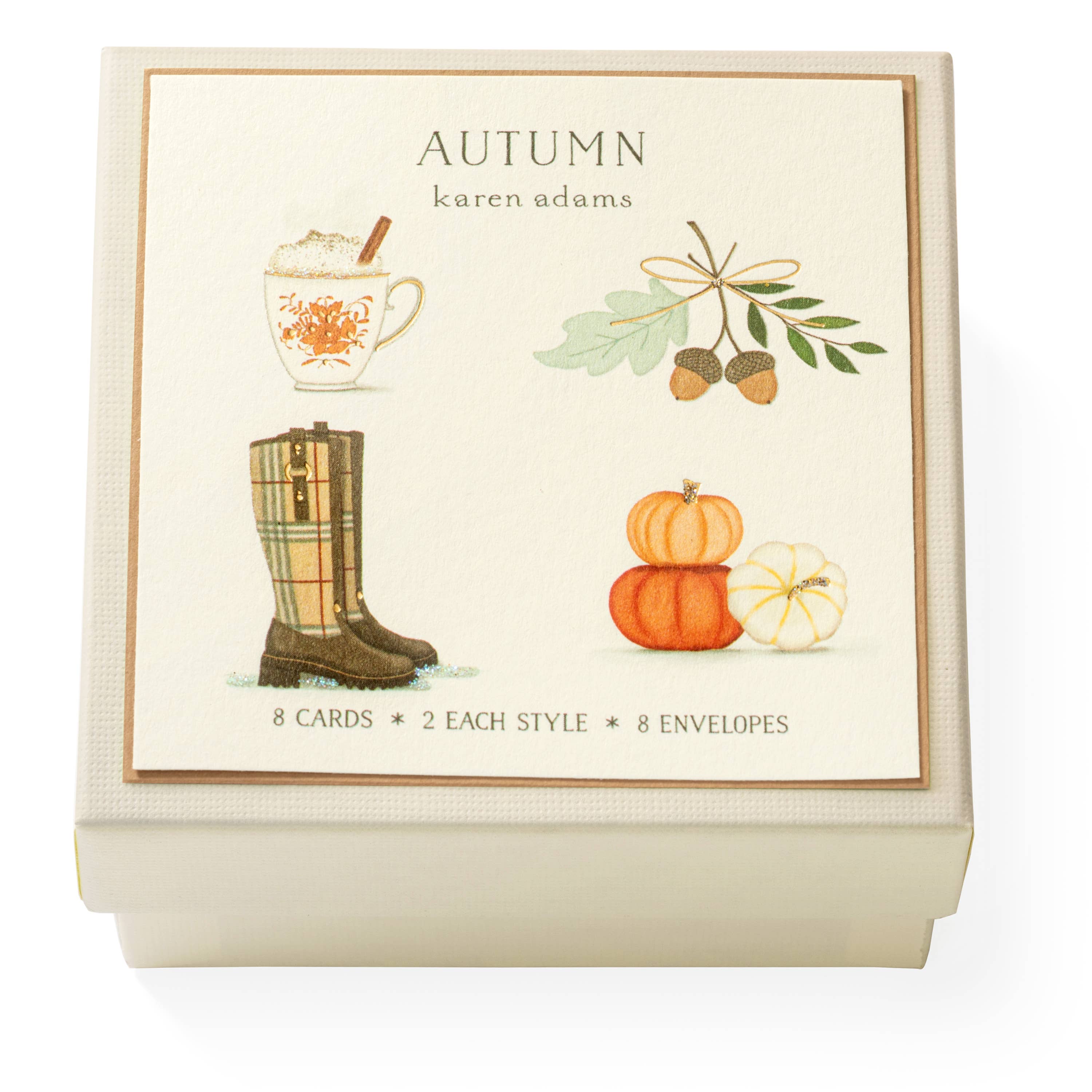 Karen Adams Designs - Wholesale Season's Greetings Card - Boots Individual Gift Enclosure1