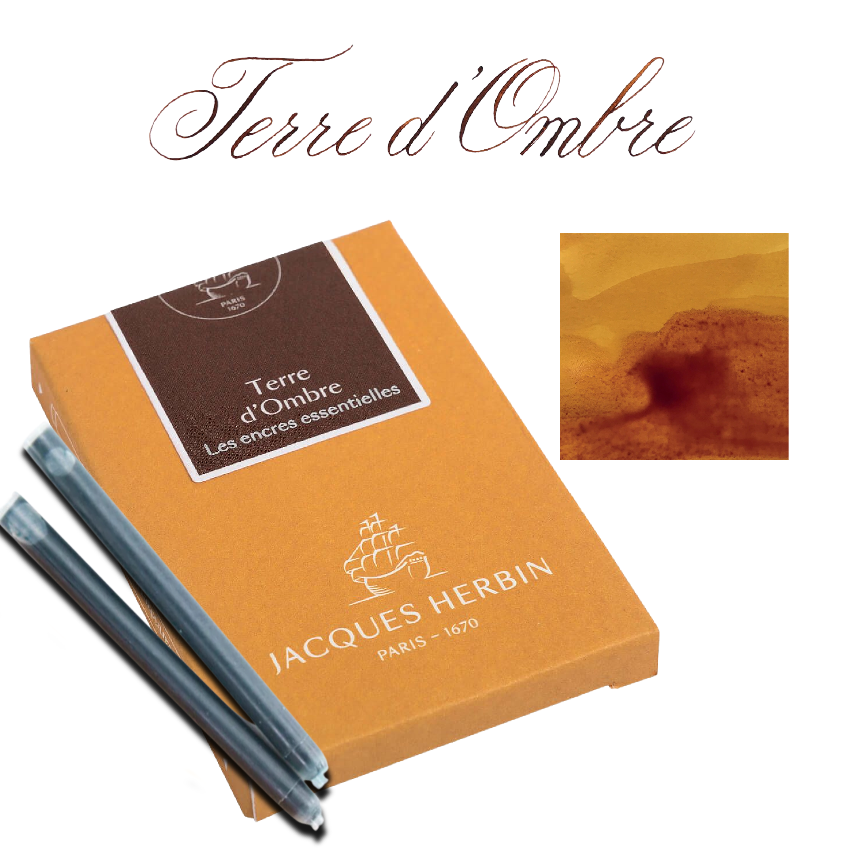 Exaclair - Wholesale Ink Pad - Jacques Herbin Essentials Ink Cartridges - Pack of 76