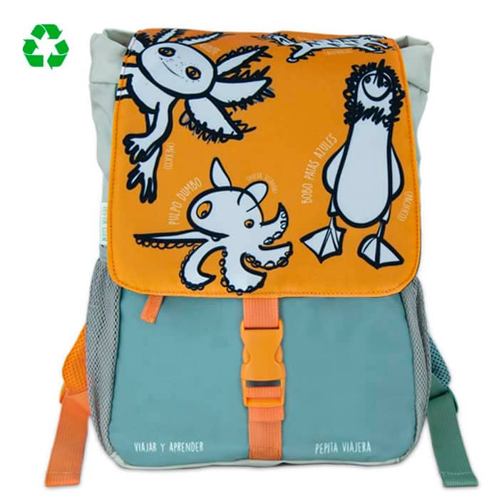 Pepita Viajera - Wholesale Backpack - Kids - Rare Animals School Backpack-Slate0